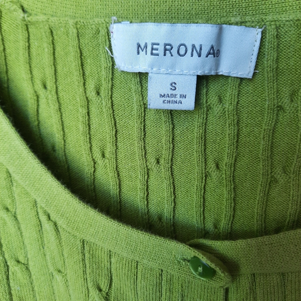 Merona Cable Knit Short Sleeved Cardigan - Picture 2 of 5